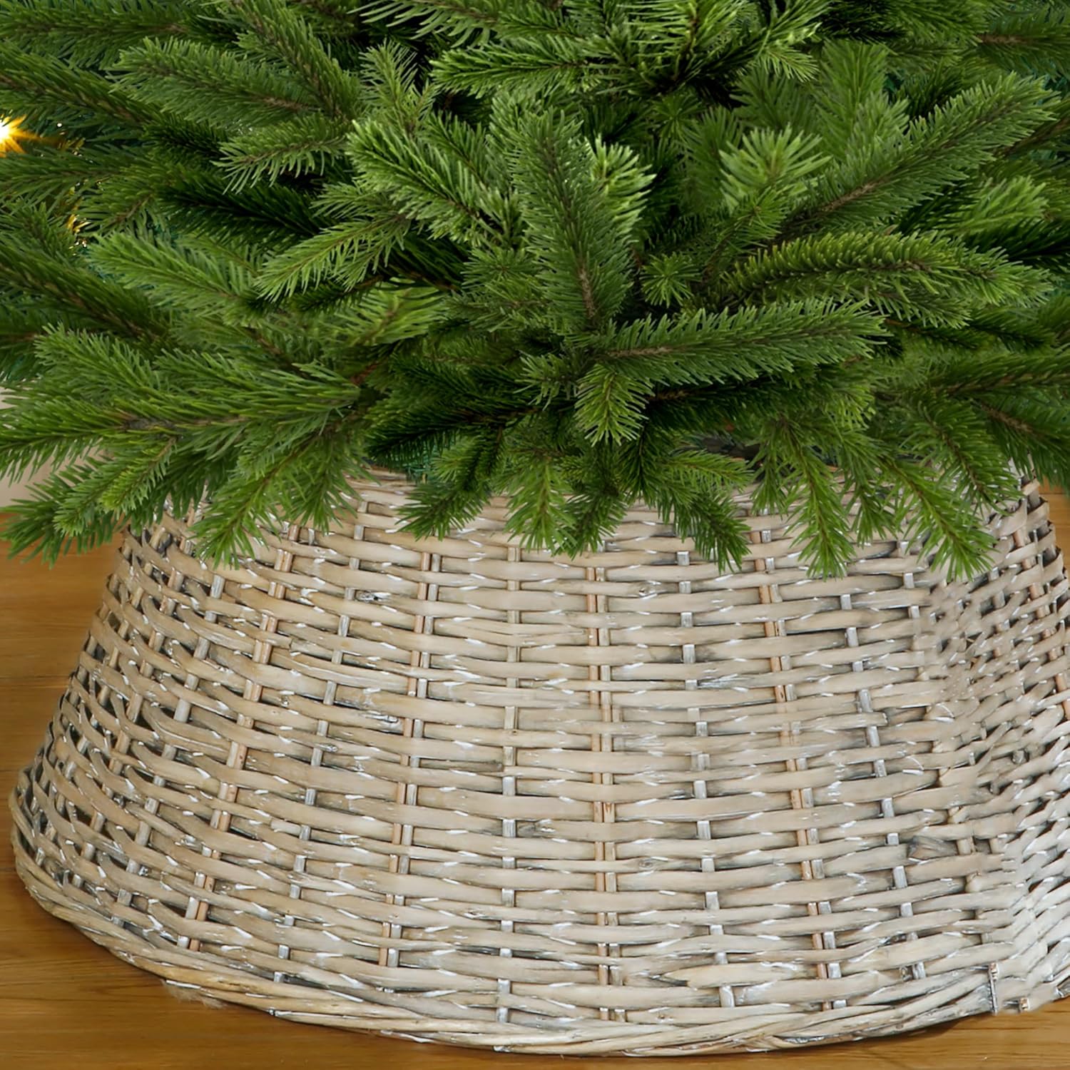 My Christmas Tree Skirt Woven Willow Xmas Tree Collar Wicker Rattan Guard Base My Christmas Tree Skirt Woven Willow Xmas Tree Collar Wicker Rattan Guard Base